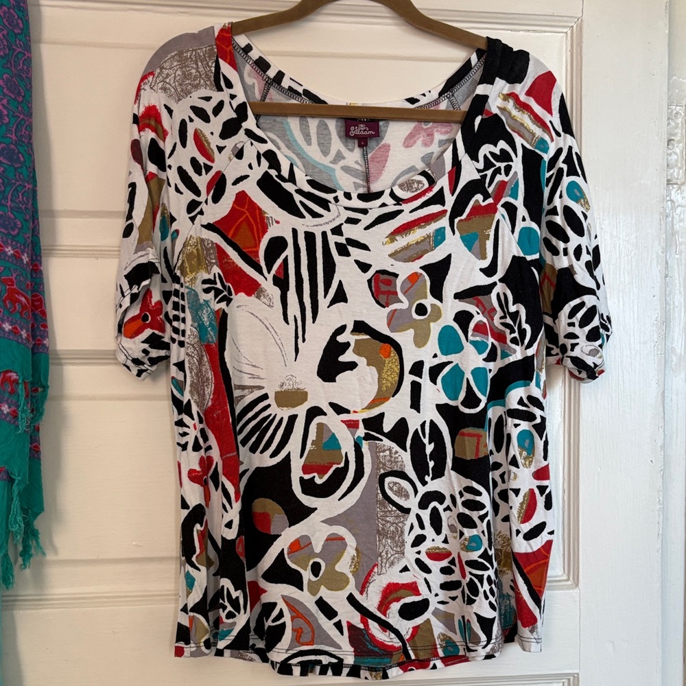 Colorful Abstract Women's Blouse